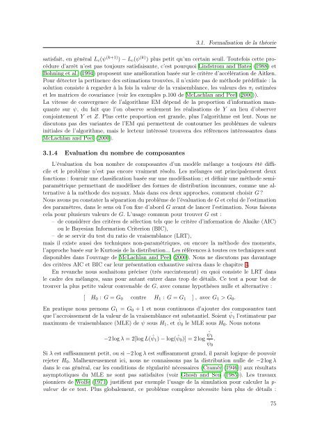 Mélanges de GLMs et nombre de composantes : application ... - Scor