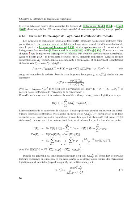 Mélanges de GLMs et nombre de composantes : application ... - Scor