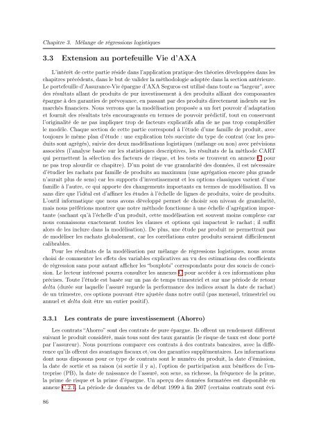 Mélanges de GLMs et nombre de composantes : application ... - Scor