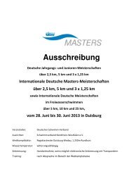 Ausschr. Masters - Schwimm