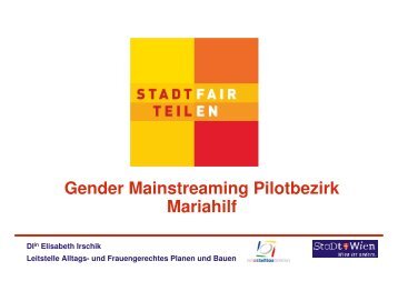 Gender Mainstreaming Pilotbezirk Mariahilf - SRL