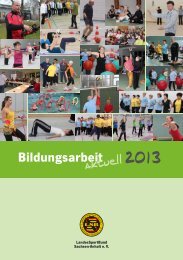 Bildungsarbeit aktuell 2013 (1 MB) - Stadtsportbund Magdeburg eV