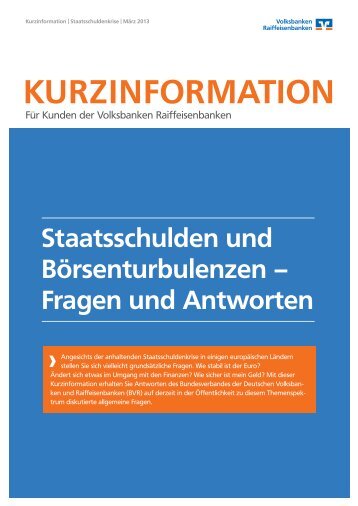 Kurzinfo Staatsschuldenkrise - VB-Mittweida.de