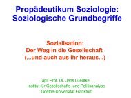 Sozialisation - Kolloquium: Theorie und Praxis einer reflexiven ...