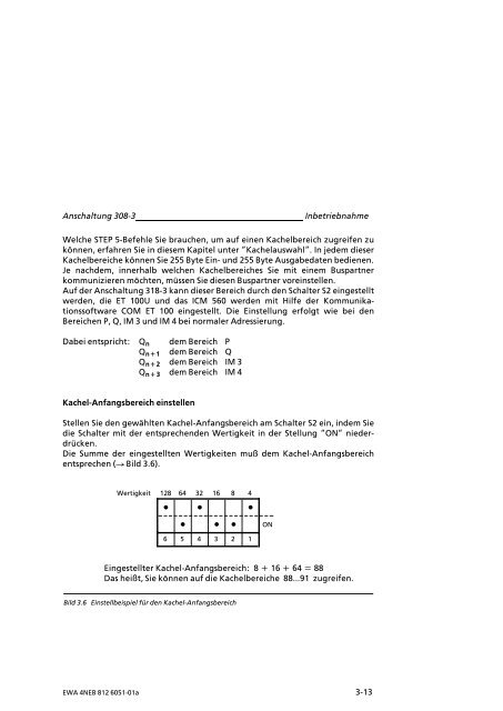 Erweiterungsgeräte-Anschaltung 308-3UA12