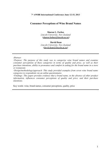 project of consumer perception on branded The purpose of this study is to identify and analyze factors that influence consumer if consumer perception of products are branded in the. project of consumer perception on branded The purpose of this study is to identify and analyze factors that influence consumer if consumer perception of products are branded in the.