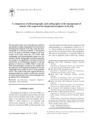 A comparison of ultrasonography and radiography in the ...
