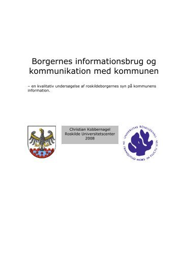 Borgernes informationsbrug og kommunikation med kommunen