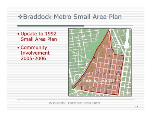 Braddock Road Metro Area Plan Presentation - City of Alexandria