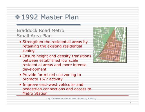 Braddock Road Metro Area Plan Presentation - City of Alexandria