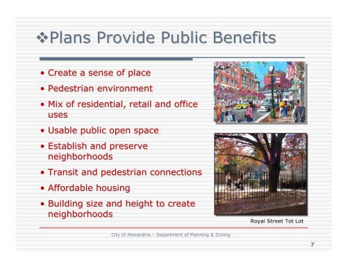 Braddock Road Metro Area Plan Presentation - City of Alexandria