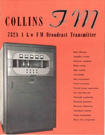 732 1 kw FM Transmitter - AmericanRadioHistory.Com