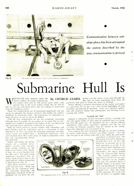 Submarine Hull Is "Mike" - AmericanRadioHistory.Com