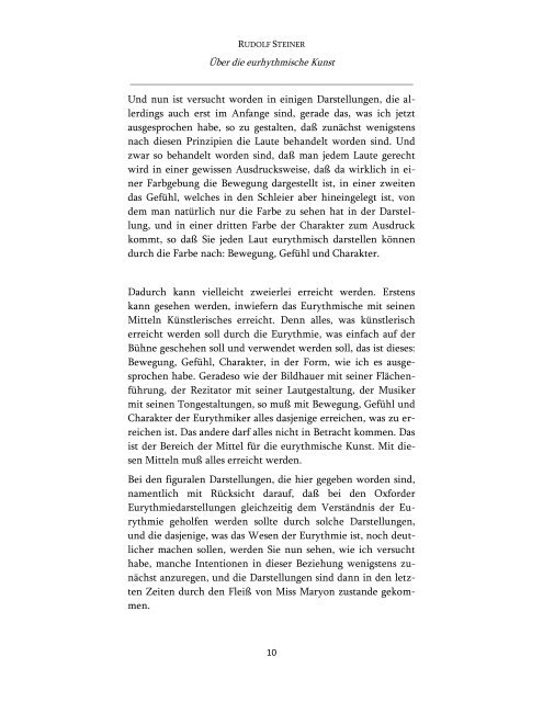 Über die eurythmische Kunst - Rudolf Steiner Online Archiv