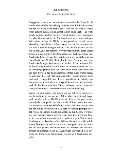 Über die eurythmische Kunst - Rudolf Steiner Online Archiv
