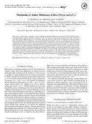 Mechanism of Anther Dehiscence in Rice (Oryza ... - Annals of Botany