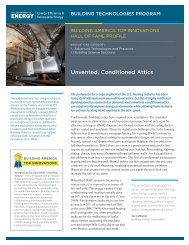 Unvented, Conditioned Attics - U.S. Department of Energy