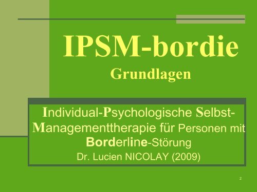 IPSM-bordie - Spontan ADD asbl