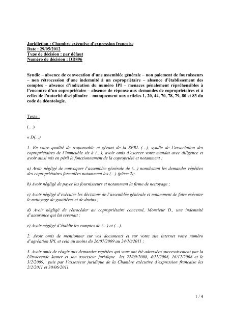 CE - DD896 - IPI Institut professionnel des agents immobiliers