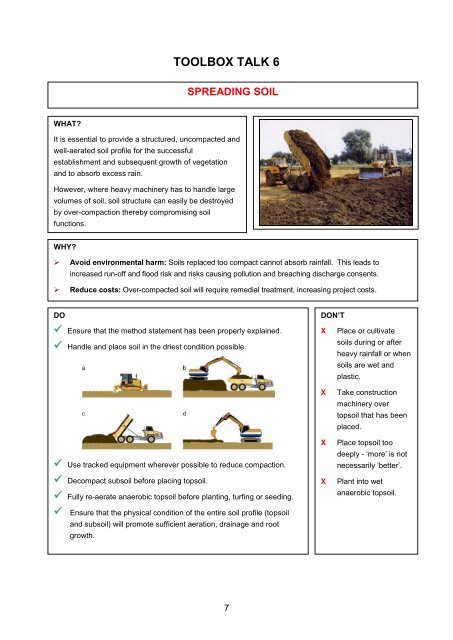 Toolbox Talks - ARCHIVE: Defra