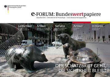 e-FORUM: Bundeswertpapiere - Finanzagentur GmbH