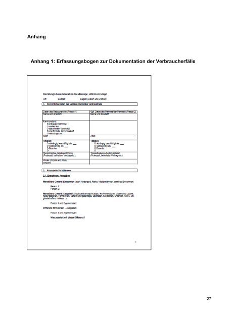 Untersuchung zu bedarfsgerechten Anlageprodukten - vzbv