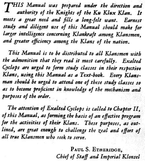 Klansman's Manual