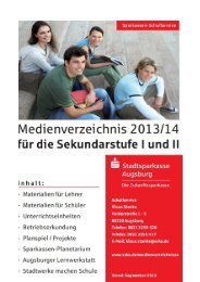 Sekundarstufe I und II (Download PDF) - Stadtsparkasse Augsburg