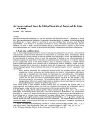 An Interpretation of Kant: the Political Neutrality of ... - Archivio Marini