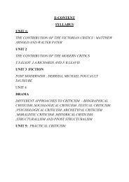 Literary Criticism Paper - II - AEN8A61 - NPR Arts and Science ...