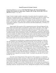 Sensed Presences in Extreme Contexts Originally published ... - Arts