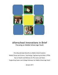 Afterschool Innovations in Brief - USTA.com