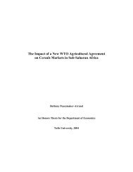 The Impact of a New WTO Agricultural Agreement ... - Tufts University