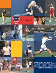 usta texas section year in review - USTA.com