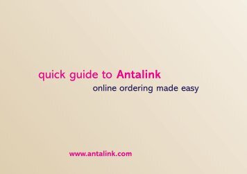 quick guide to Antalink
