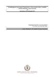 Kandidatuppsats i programmet Organisations - BADA - Högskolan i ...