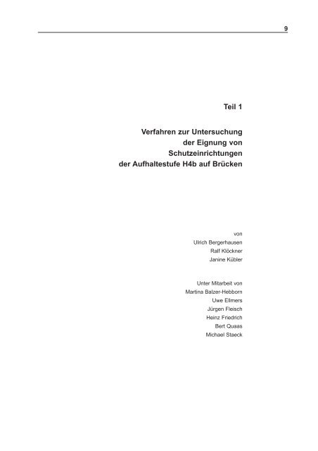 Dokument 1.pdf - ELBA: Das elektronische BASt-Archiv - hbz