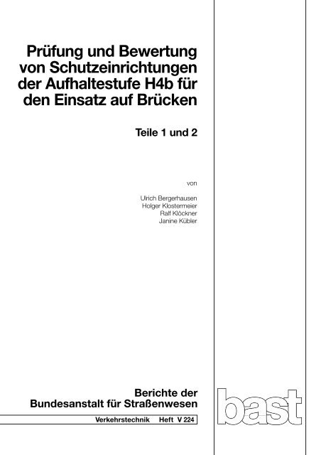 Dokument 1.pdf - ELBA: Das elektronische BASt-Archiv - hbz