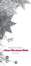 Advent Devotional Guide - Belmont University