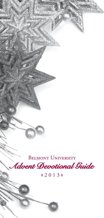 Advent Devotional Guide - Belmont University