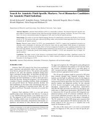 Search for Amniotic Fluid-Specific Markers ... - Bentham Science