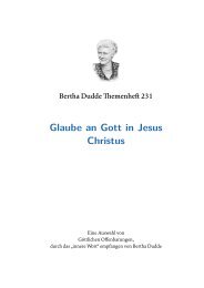 Glaube an Gott in Jesus Christus - bertha-dudde.info