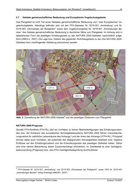 Umweltbericht zum Entwurf des Bebauungsplanes „Am Römerhof“