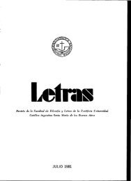 Letra - Biblioteca Digital - Universidad Católica Argentina