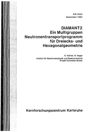 DIAMANT2 Ein Multigruppen ... - Bibliothek