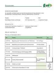 PROGRAMM - Chemie Nord