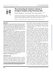 Reconstructing the temporal ordering of biological samples using ...