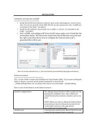 • Start vs2008, and configure QT from the QT menu; make ... - Bitbucket