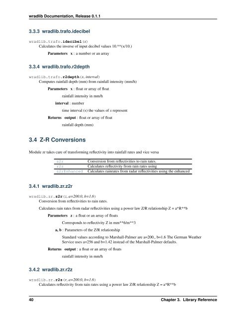 wradlib Documentation - Bitbucket