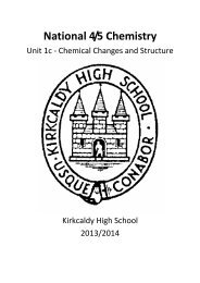 Chemical Changes and Structure